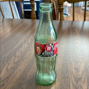 “5/$20” Coca-Cola Glass collectible Jeff Burton bottle